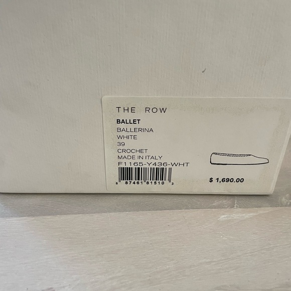 The Row Ballet Ballerina in White Crochet Sz 39/9 (runs large!) - Picture 5 of 9